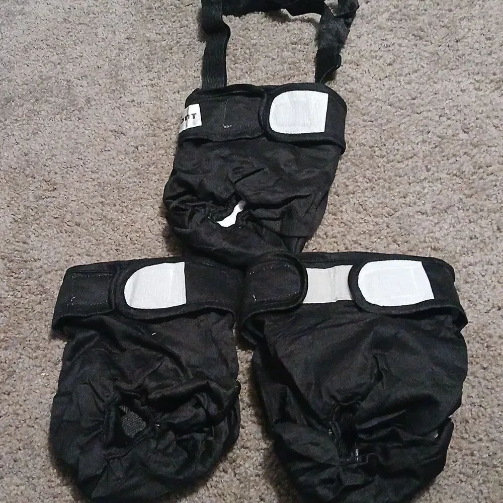 3 Pack Avont Washable Female Dog Diaper with Suspender Sz M Waist 13"-19" NWOT
